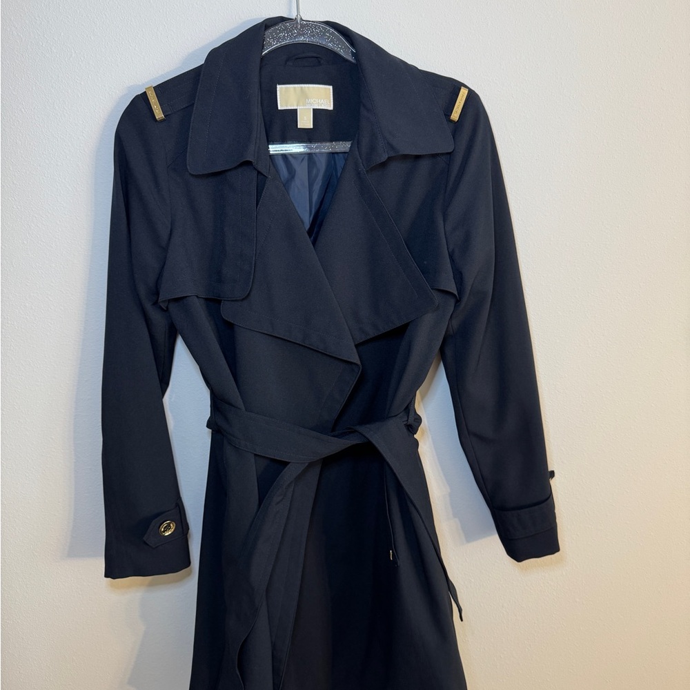 MICHAEL Michael Kors Navy Trench Coat